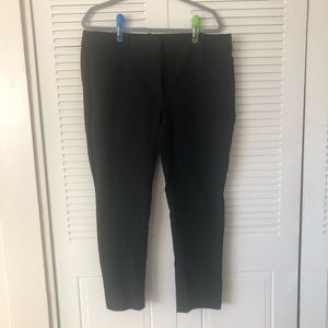 Loft Cropped Size 14 Black Dress Pants